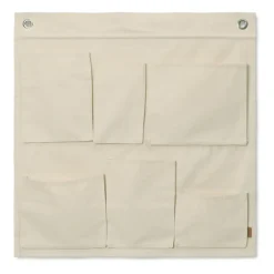 Väggdekorationer|Barnrumsinredning-Ferm Living Canvas wall pockets väggförvaring, 70x70 cm