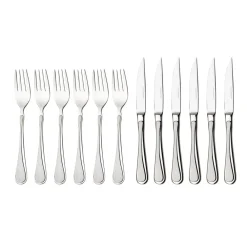 Matbestick|Grillbestick-Hardanger Bestikk Carina biffbestick 12 delar, rostfritt stål