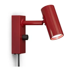 Vägglampor|Läslampor-Belid Cato vägglampa, Blank rubinröd-mattsvart