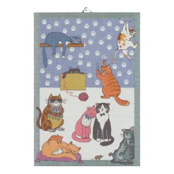 Cats fun kökshandduk, 35x50 cm^Ekelund Linneväveri Hot
