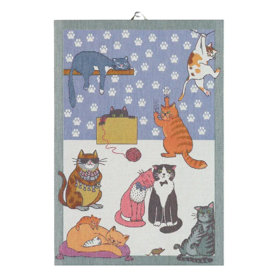 Cats fun kökshandduk, 35x50 cm^Ekelund Linneväveri Hot
