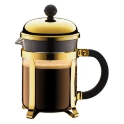 Kaffekannor, Presskannor & Kaffefilter-Bodum Chambord presskanna guld, 4 koppar