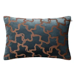Chand kuddfodral 40x60 cm, Sea blue-cognac^Chhatwal & Jonsson New