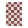 Ullmattor-Layered Chess ullmatta, Burgundy, 140x200 cm