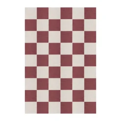 Ullmattor-Layered Chess ullmatta, Burgundy, 140x200 cm