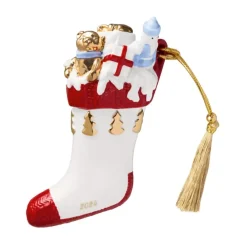 Christmas Classics julhänge stövel, Vit-röd^Villeroy & Boch Outlet