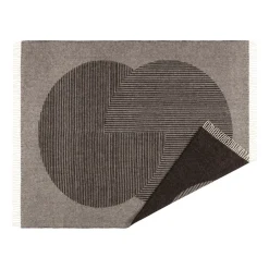 Circles ullpläd 130x185 cm, Brun^NJRD Clearance