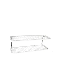 Skohyllor|Skohyllor-Essem Design Classic 650 skohylla, vit/krom, 2 plan, 100 cm