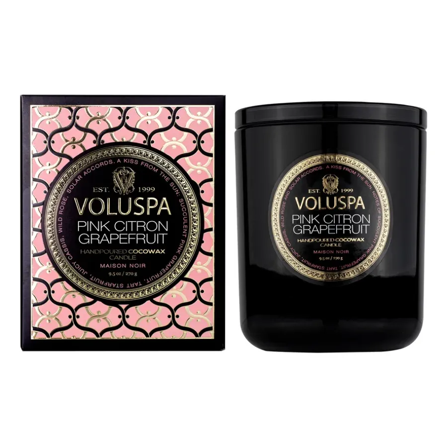 Classic Maison Noir doftljus 60 timmar, Pink Citron Grapefruit^Voluspa Sale