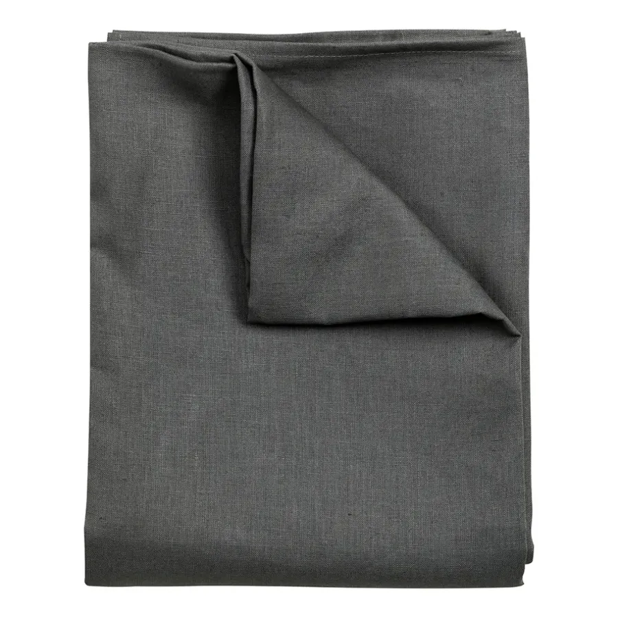 Clean linneduk 145x350 cm, Charcoal^Scandi Living Hot