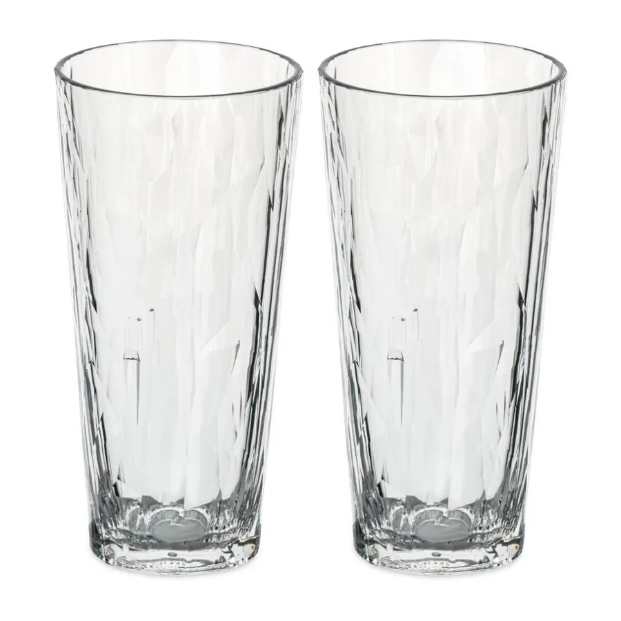 Club No. 19 drinkglas plast 25 cl 2-pack, Kristallklar^Koziol Sale