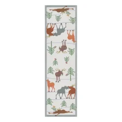 Löpare|Löpare-Ekelund Linneväveri Clumsy moose löpare, 35x120 cm