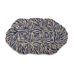 Dörrmattor-HAY Coco dörrmatta 40x80 cm, Swirl blue-off white