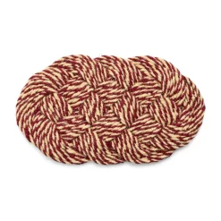 Dörrmattor-HAY Coco dörrmatta 40x80 cm, Swirl bordeaux-off white