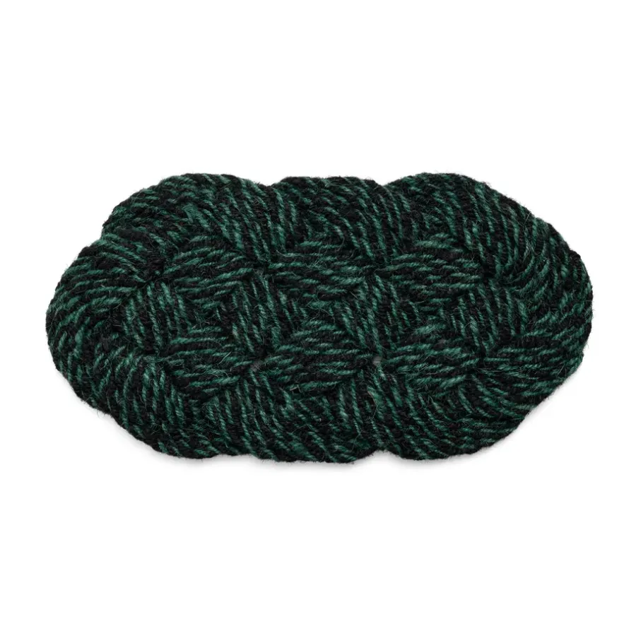 Dörrmattor-HAY Coco dörrmatta 40x80 cm, Swirl green-black