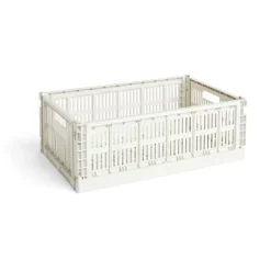 Förvaringskorgar-HAY Colour Crate L 34,5x53 cm, Off-white