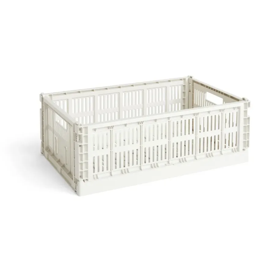 Förvaringskorgar-HAY Colour Crate L 34,5x53 cm, Off-white