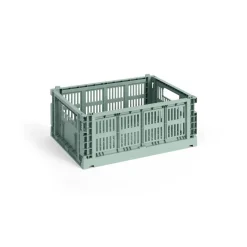 Förvaringskorgar-HAY Colour Crate M 26,5x34,5 cm, Sage green