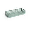 Boxar & Askar-HAY Colour Crate Mini Oblong 13x34,5 cm, Sage green