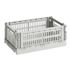 Förvaringskorgar-HAY Colour Crate S 17x26,5 cm, Light grey