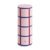 Column Candle blockljus medium 20 cm, Light pink-red-bordeaux-dark blue^HAY Sale