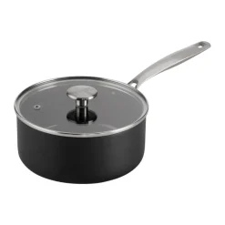 Kastruller-Combekk Element kastrull med lock aluminium svart, Ø18 cm