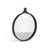 Runda Speglar-Swedese Comma Spegel rund Ø40 cm, Ask svartbetsad