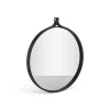 Comma Spegel rund Ø52 cm, Ask svartbetsad^Swedese New
