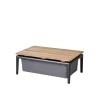 Conic boxbord, Grey, teak^Cane-line