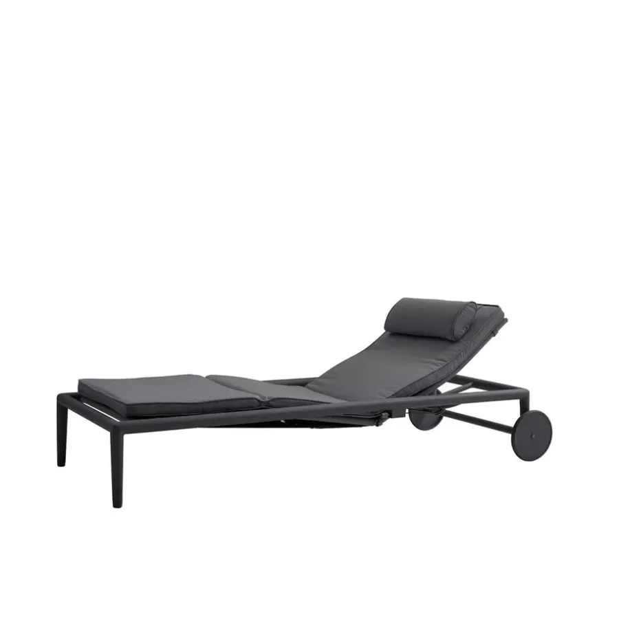 Sittmöbler·Solstolar & Solsängar|Solstolar & Solsängar-Cane-line Conic solsäng, Grey