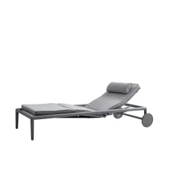 Sittmöbler·Solstolar & Solsängar|Solstolar & Solsängar-Cane-line Conic solsäng, Light grey