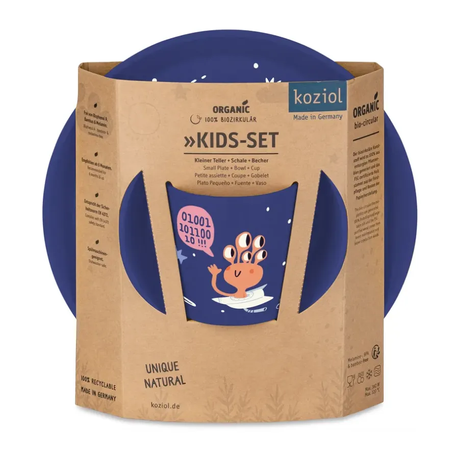 Connect barnservis 3 delar, Rymden^Koziol Sale