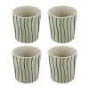 Plastmuggar-Koziol Connect kopp S 19 cl 4-pack, Monstera stripes