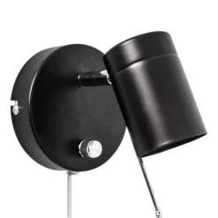 Sänglampor-By Rydéns Correct vägglampa, Svart
