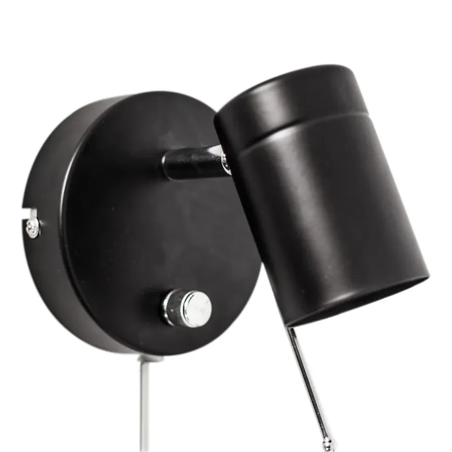 Sänglampor-By Rydéns Correct vägglampa, Svart