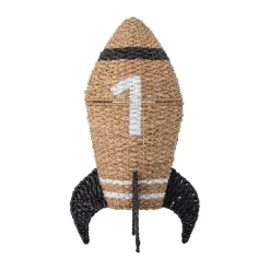 Förvaring För Barnrum-Bloomingville Cosmina förvaringskorg med lock Ø40x68,5 cm, Natur