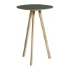 Barbord-HAY CPH20 2.0 barbord Ø70 cm, Green linoleum-lacquered oak