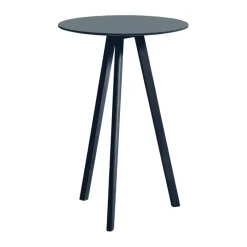 Barbord-HAY CPH20 2.0 barbord Ø70 cm, Smokey blue linoleum-Deep blue