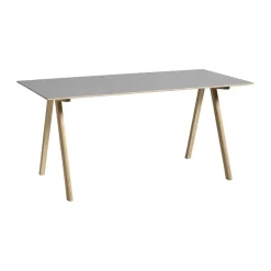 Skrivbord-HAY CPH10 2.0 skrivbord 80x160 cm, Grey linoleum-lacquered oak