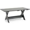 Crate Dining Table bord 180x89,5 cm lackad furu, Black^HAY Hot