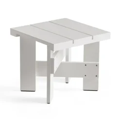 Crate Low Table bord 45x45x40 cm lackad furu, White^HAY Discount