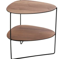 Avlastningsbord & Sidobord-LIND DNA Curve Double sidobord, Valnöt