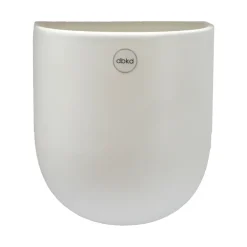 Cut vägghängd kruka vit, large^DBKD Clearance