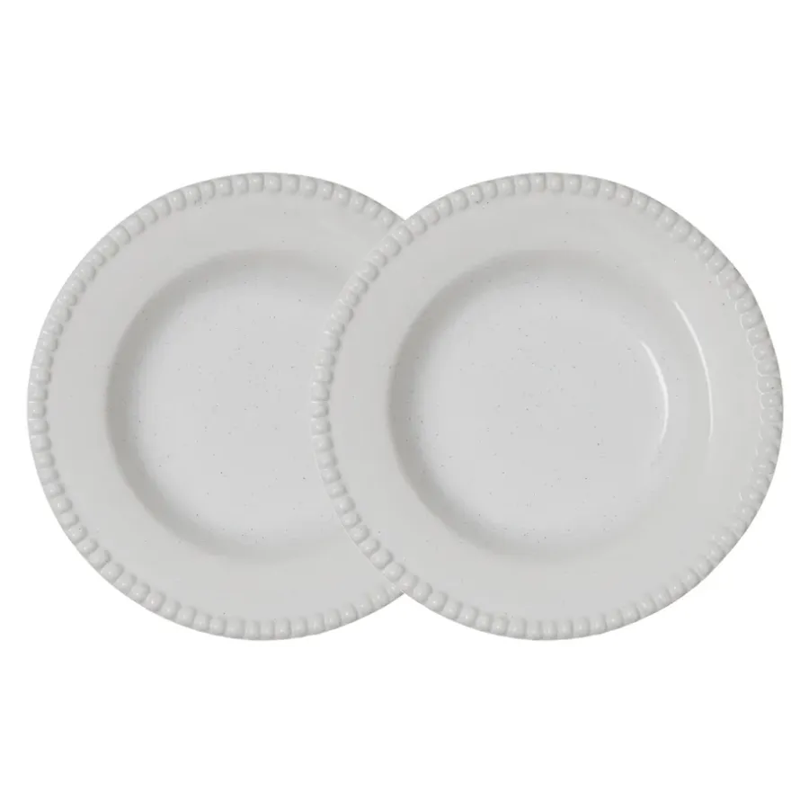 Daria djup tallrik Ø26 cm 2-pack, Cotton white shiny^PotteryJo Hot