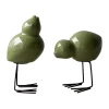 Swedish Birds påskdekoration 2-pack, Shiny green^DBKD Clearance