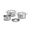Grytset & Kastrullset|Kastruller-De Buyer Alchimy grytset med lock 6 delar, Rostfritt stål