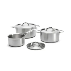 Grytset & Kastrullset|Kastruller-De Buyer Alchimy grytset med lock 6 delar, Rostfritt stål