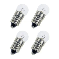Övriga Lamptillbehör|Ljuskällor-Konsthantverk December glödlampa, klar, 5w, 4-pack e10, 3w