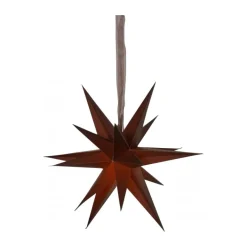 Adventsstjärnor-Star Trading December pappersstjärna 55 cm, Brun