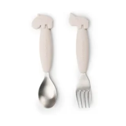 Deer Friends Easy-grip bestickset 2 delar, Sand^Done by deer Hot